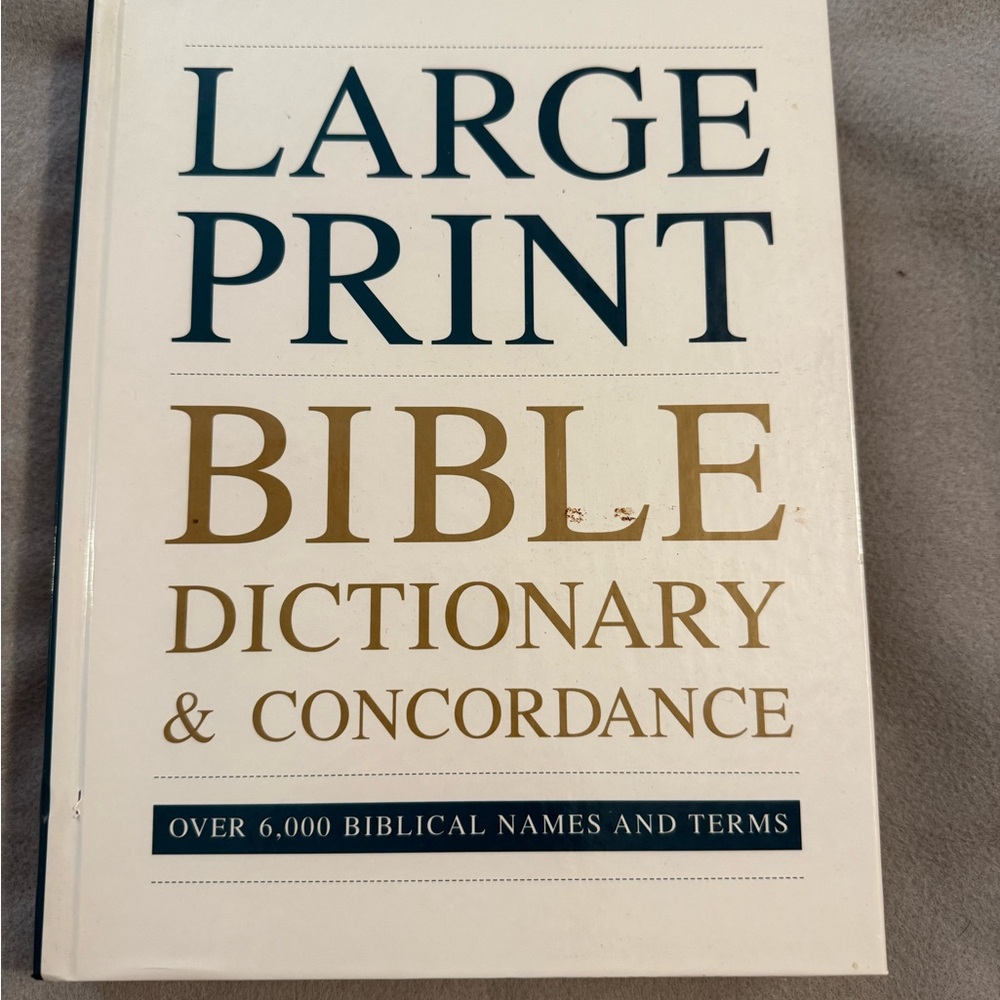 Large Print Bible Dictionary & Concordance